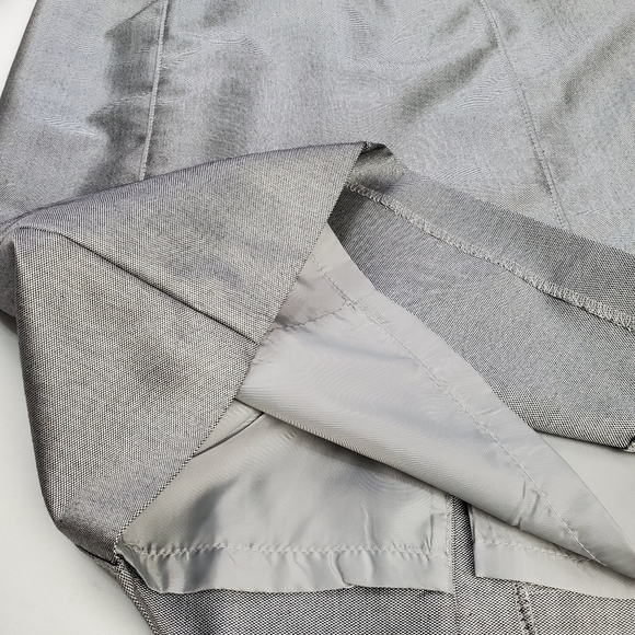 Calvin Klein Silver Grey Ruffle Shoulder Dress 2 - Picture 7 of 14